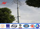 Corriente eléctrica poste postes ligeros de acero del CCTV del solo brazo de encargo proveedor