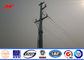 La corriente eléctrica poste del camino urbano cónico galvanizó 10kv afilado acero - 550kv proveedor