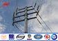 poste para uso general de acero galvanizado 69kv para la línea de la distribución de la electricidad proveedor