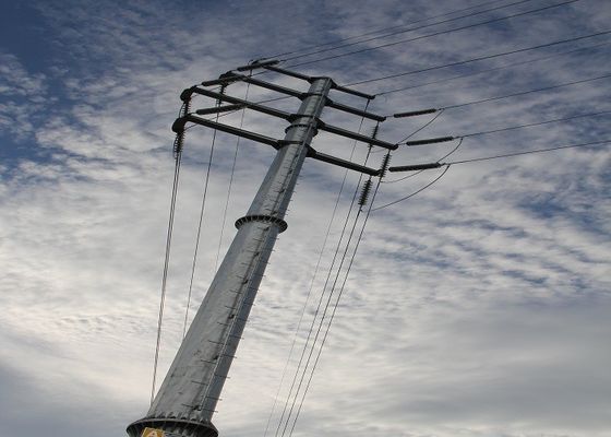 Sección redonda octagonal postes para uso general de acero el 14m 2.5KN con la galvanización ASTM A 123 proveedor