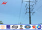 Transmisión de poder de acero galvanizada afilada redonda postes/corriente eléctrica poste proveedor