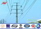 Transmisión de poder de acero galvanizada afilada redonda postes/corriente eléctrica poste proveedor