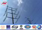 línea de transmisión eléctrica 100KV poste galvanizado acero, corriente eléctrica postes proveedor
