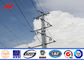 Poder poste de acero galvanizado Q235, línea de transmisión eléctrica postes proveedor