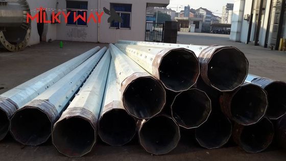 Poste de transmisión de energía de acero galvanizado de 17 m, carga de 1200 daN, ASTM A123 proveedor