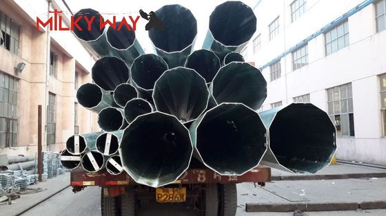 Poste de transmisión de energía de acero galvanizado de 17 m, carga de 1200 daN, ASTM A123 proveedor