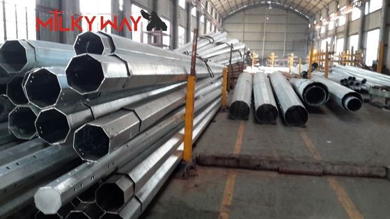 Poste de transmisión de energía de acero galvanizado de 17 m, carga de 1200 daN, ASTM A123 proveedor