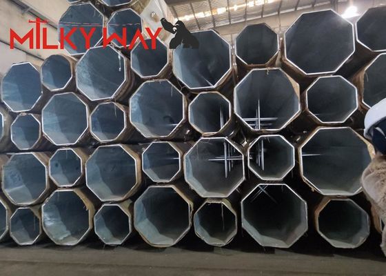 Postes de energía galvanizados de 80 pies, 90 pies y 138 kV para distribución eléctrica proveedor