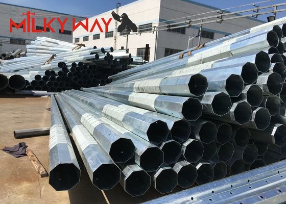 11M 8KN Acero Galvanizado Térmico Telescópico Tubular con betún 450mpa Resistencia al rendimiento proveedor