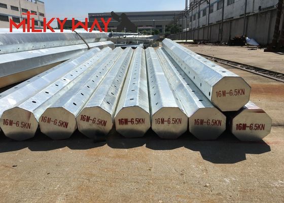 11M 8KN Acero Galvanizado Térmico Telescópico Tubular con betún 450mpa Resistencia al rendimiento proveedor