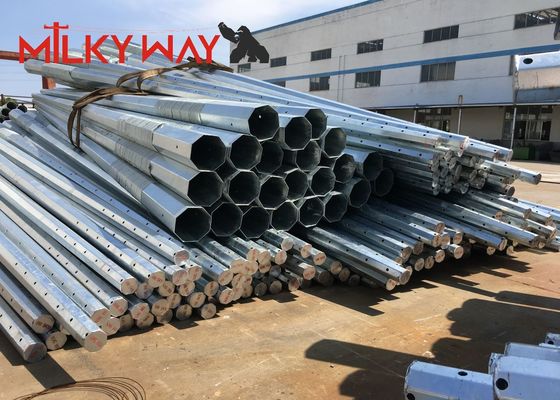 9m clase5 clase6 poste de energía eléctrica acero galvanizado por inmersión en caliente para la distribución proveedor