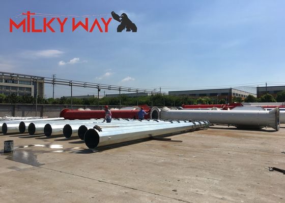 9m clase5 clase6 poste de energía eléctrica acero galvanizado por inmersión en caliente para la distribución proveedor