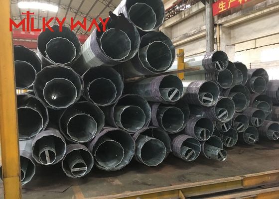 Polos de transmisión de energía de acero galvanizado de 14 a 21 m para líneas de servicios públicos proveedor