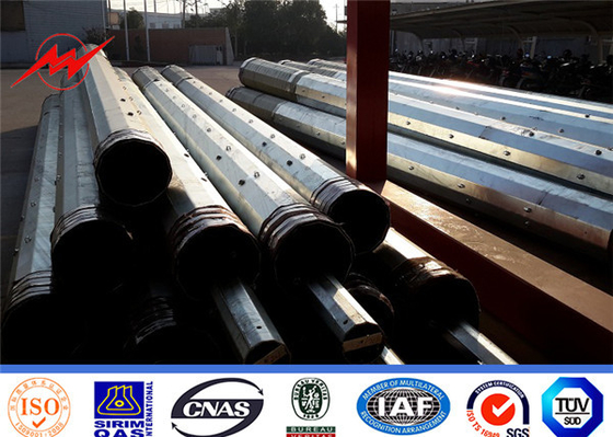 Polvo de acero galvanizado de 35FT para distribución de electricidad con galvanizado en caliente proveedor