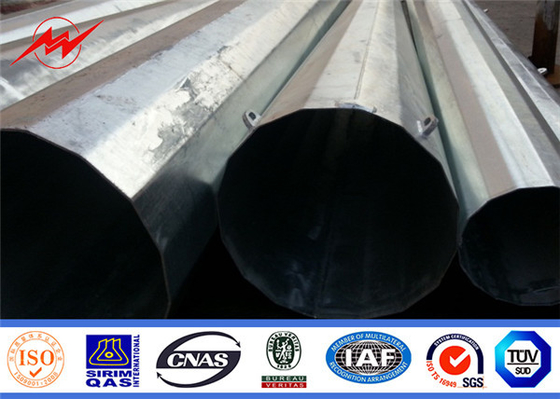 Polvo de acero galvanizado de 35FT para distribución de electricidad con galvanizado en caliente proveedor