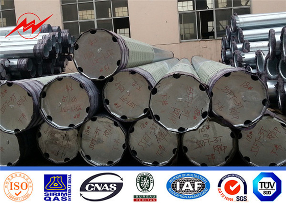 Polo de energía de acero tubular de 138KV para la línea de transmisión de energía de 1 mm a 36 mm proveedor