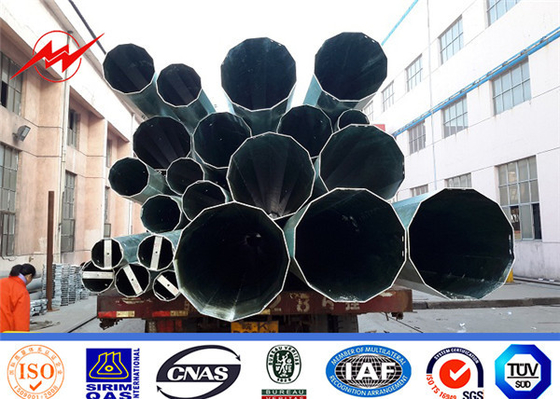 Gr65 Polo de acero galvanizado para línea de transmisión eléctrica de 10KV-550KV proveedor
