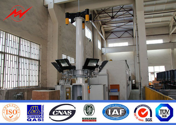 Torre ligera del alto palo del estadio de fútbol el anti-corrosivo los 30m con el sistema de elevación