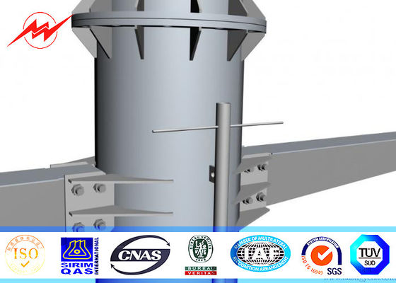 el acero del 11M galvanizó la corriente eléctrica poste para la línea de transmisión de arriba