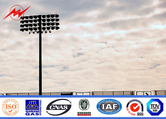 iluminación de pintura del aeropuerto del polo del palo del estadio de los 30m alta con el torno
