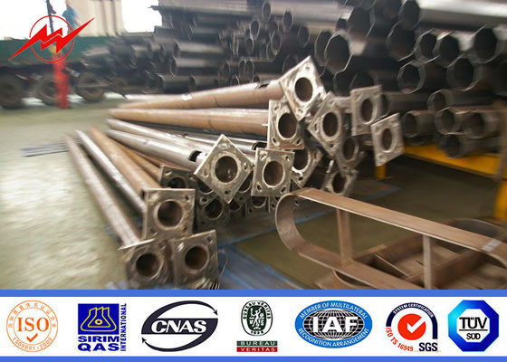 la inmersión caliente del solo brazo de los 8m galvanizó el polo de acero para la iluminación de la calzada