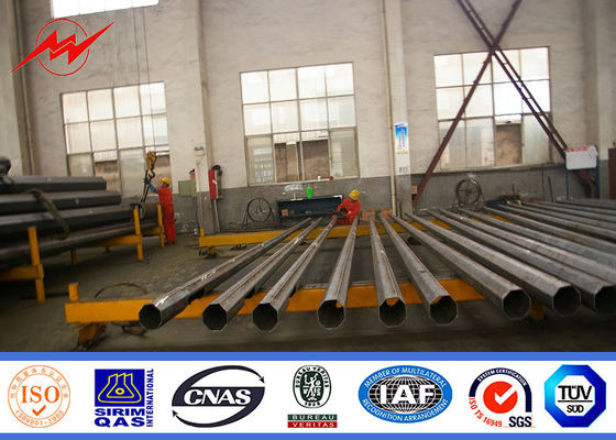 la inmersión caliente del solo brazo de los 8m galvanizó el polo de acero para la iluminación de la calzada