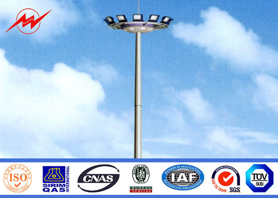 Alto palo cónico poste de la pintura los 35M para la iluminación del puerto con el torno