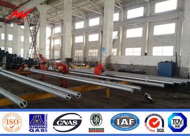la inmersión caliente del solo brazo de los 6m galvanizó a poste de acero para la iluminación al aire libre