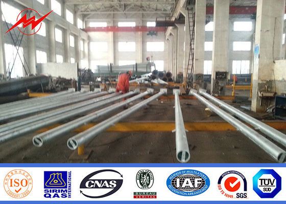 la inmersión caliente del brazo doble de los 7m galvanizó el polo de acero para el alumbrado público