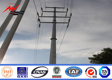 30 pies 3m m NEA Galvanized Steel Power Pole para la línea aérea proyecto