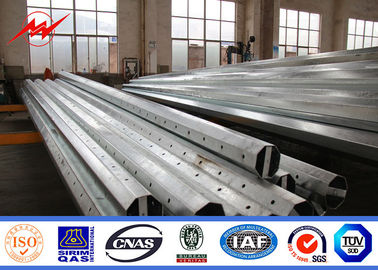30 pies 3m m NEA Galvanized Steel Power Pole para la línea aérea proyecto
