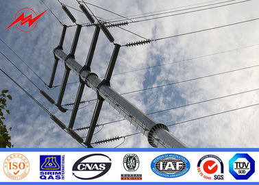 Altura de montaje personalizada poste de energía eléctrica con forma cónica redonda