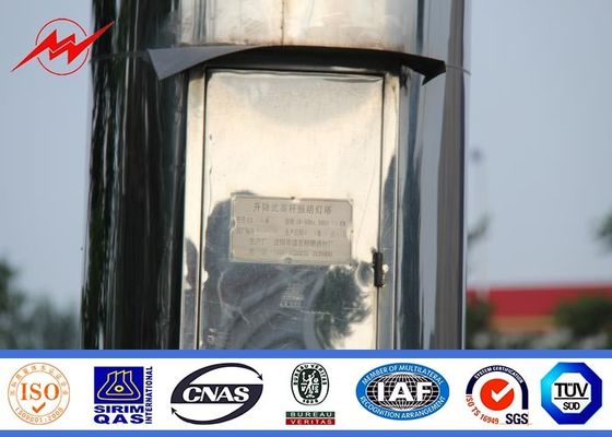 25 metros multisided el alto polo cubierto polvo del palo con 6*1000 el vatio HPS