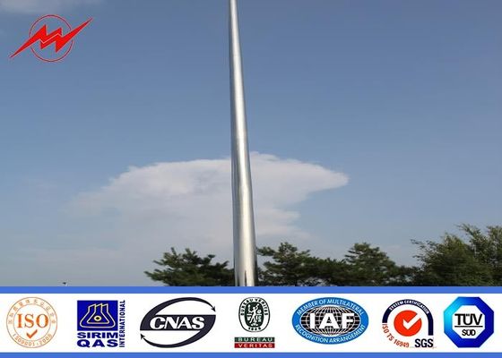 25 metros multisided el alto polo cubierto polvo del palo con 6*1000 el vatio HPS