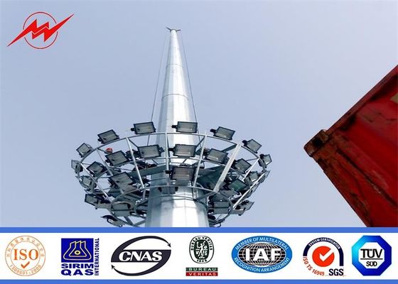 La inmersión caliente galvanizó hacia fuera la alta luz de polo del palo de la puerta para el centro de deporte