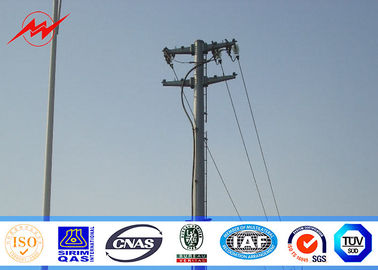 Altura de montaje personalizada poste de energía eléctrica con forma cónica redonda