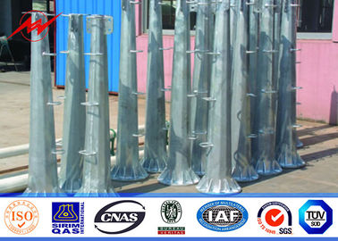 Polvo de acero galvanizado por inmersión en caliente de 60 pies de longitud 70 pies 90 pies para distribución de electricidad
