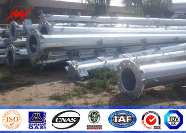 Transmisión de energía galvanizada torre tubular poste de acero eléctrico cónico ASTM A123