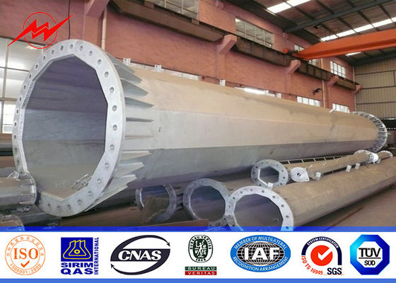 Galvanzied de acero Electric Power poste para la línea de transmisión 345KV