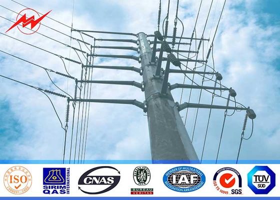Tipo polo 2.75m m del reborde Gr65 de la energía eléctrica para la transmisión de poder 69kv