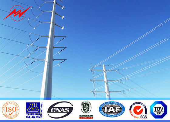 el polo material cónico de la energía eléctrica Q235 del 11m galvanizó la sola sección