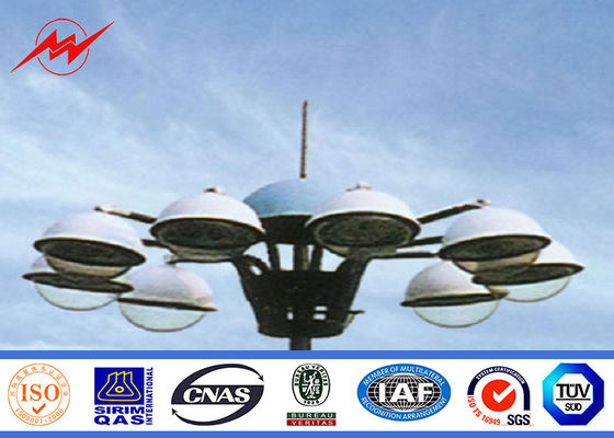 Palo plegable al aire libre poste del polo de poder alto con el sistema de elevación