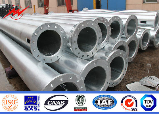 Sección de acero galvanizada de pintura de la calzada 2.5m m poste uno con el brazo cruzado dos