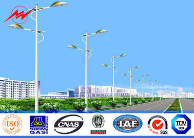 La inmersión caliente redonda/octagonal de los 8m galvanizó la calle postes ligeros con 30w LED