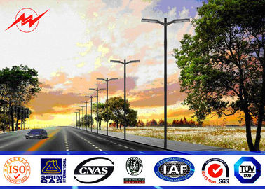 La inmersión caliente redonda/octagonal de los 8m galvanizó la calle postes ligeros con 30w LED