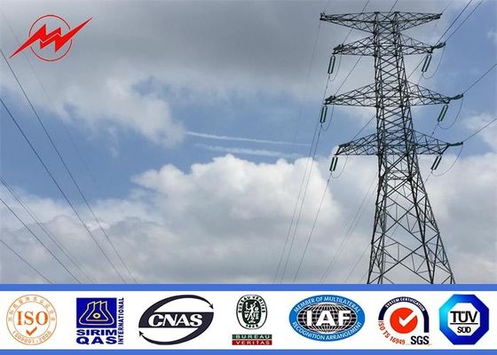 Corriente eléctrica de acero tubular/del enrejado poligonal profesional poste para la línea