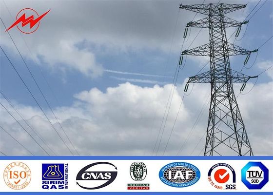 Corriente eléctrica de acero tubular/del enrejado poligonal profesional poste para la línea