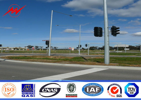 el grueso del polo de 8m m 3.5m m galvanizó a poste de acero para la luz de la carretera de la calle