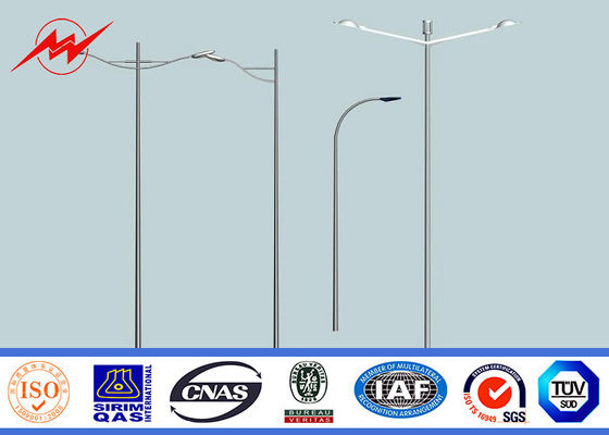 capa dual del polvo de Eco del Outreach de los 6m fuera de la velocidad del viento de poste ligero 160km/h de la calzada
