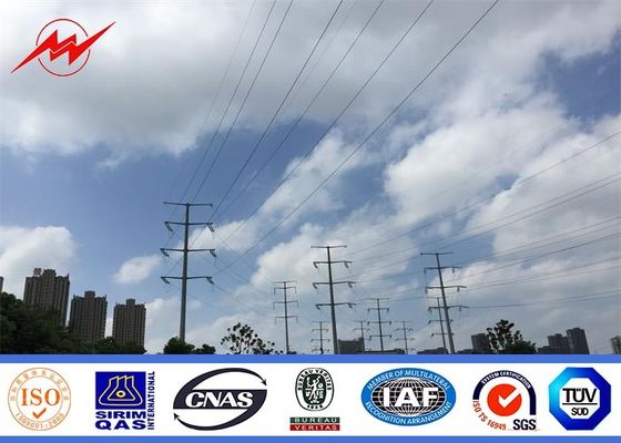 Redondo a prueba de explosiones de poste 138kv de la corriente eléctrica de las utilidades de la electricidad afilado